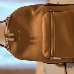 Kate Spade Tan Leather Backpack